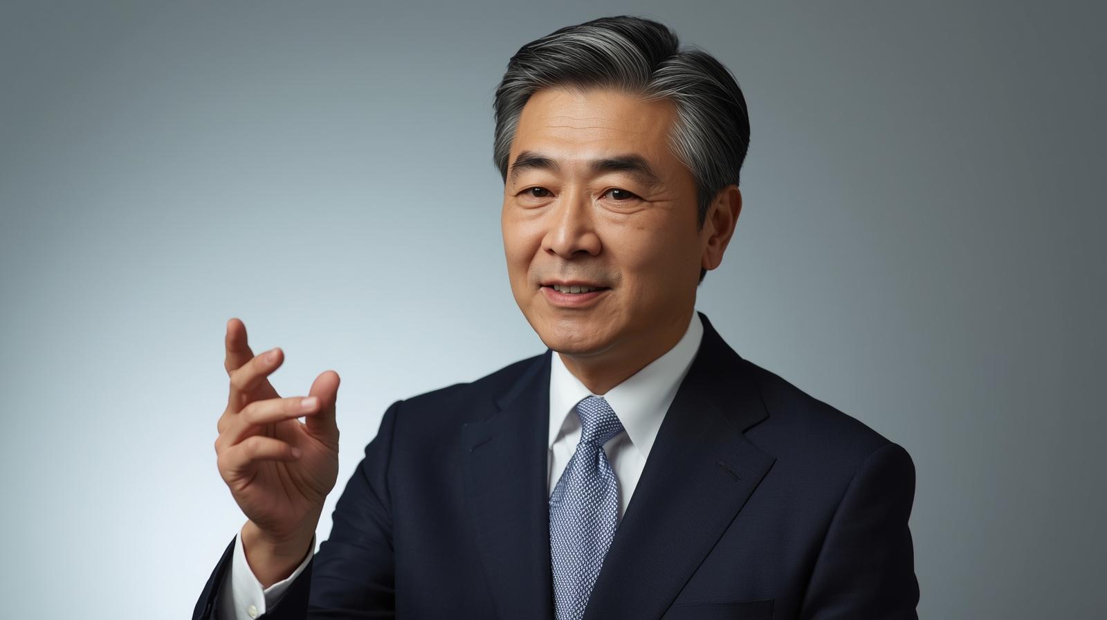 60代　男性　日本人　ビジネスマン　画像作って